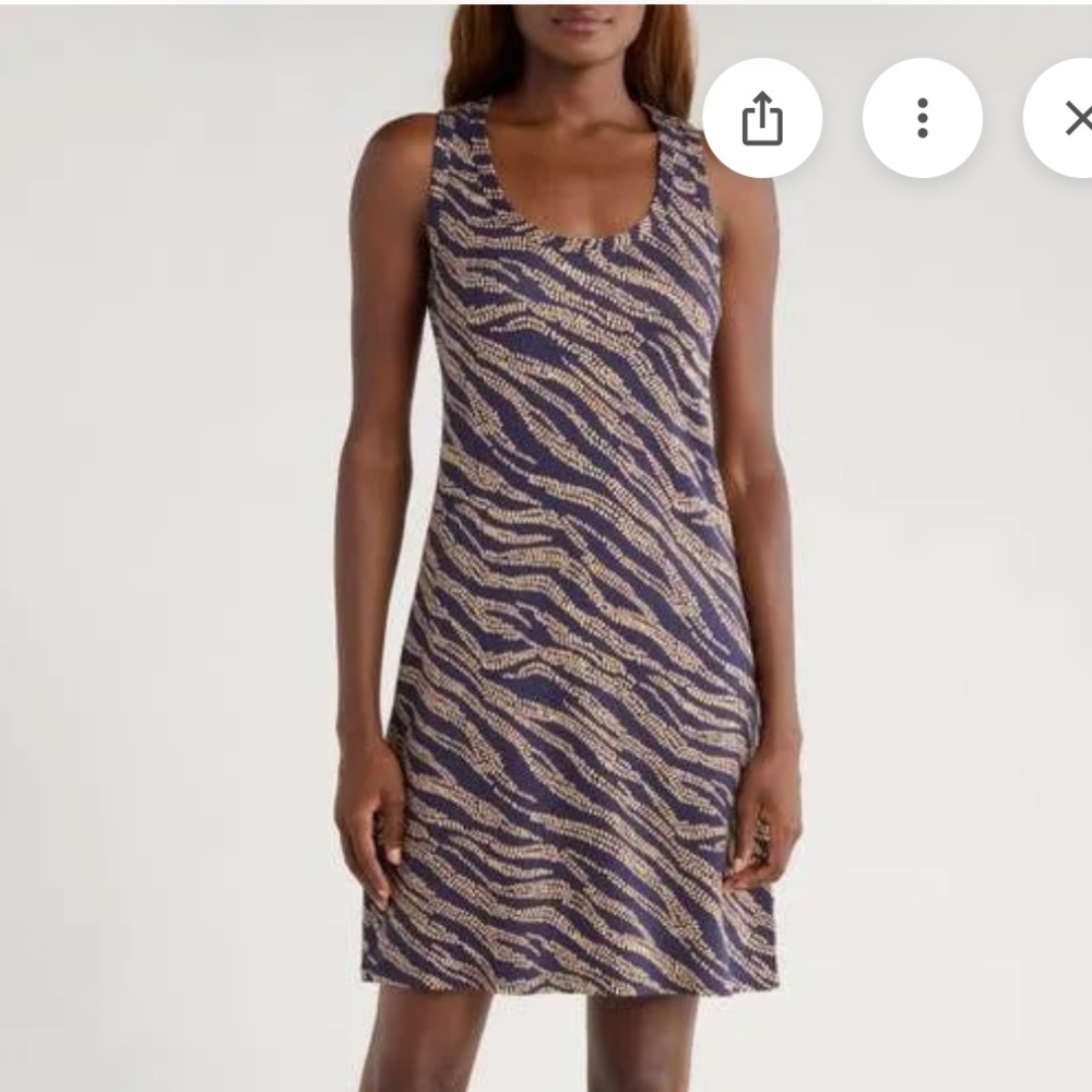 Tommy Bahama Darcy Zebra Bay Sleeveless Shift Mini Dress